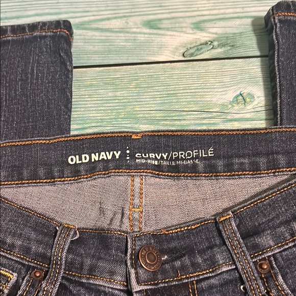 Old Navy Women's Dark Blue Boot Cut Jeans. EUC - Picture 2 of 3